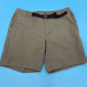 Duluth Men's Tan Shorts with Adjustable Waist and Gusset Size Large